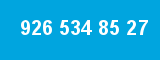 926 534 85 27 926 534 85 27